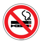 Image of crossed out cigarette and vape