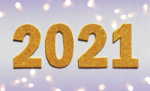 Image with golden 2021