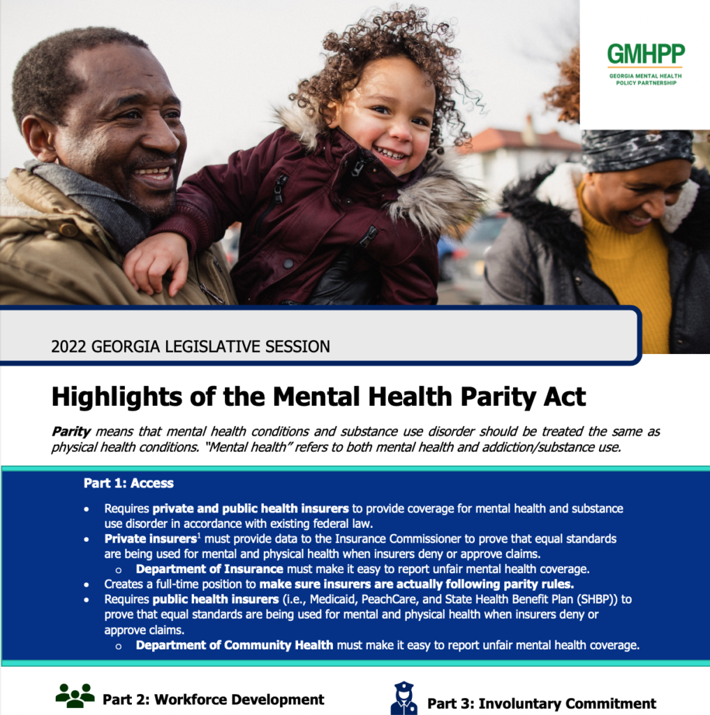 The Mental Health Parity Act Georgians For A Healthy Future