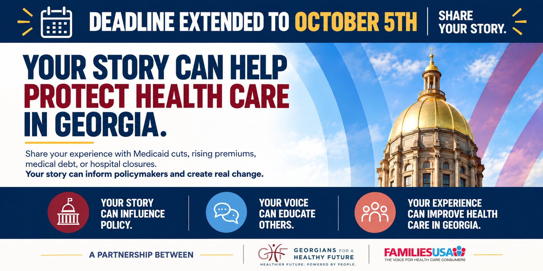 Share your health care story by October 5